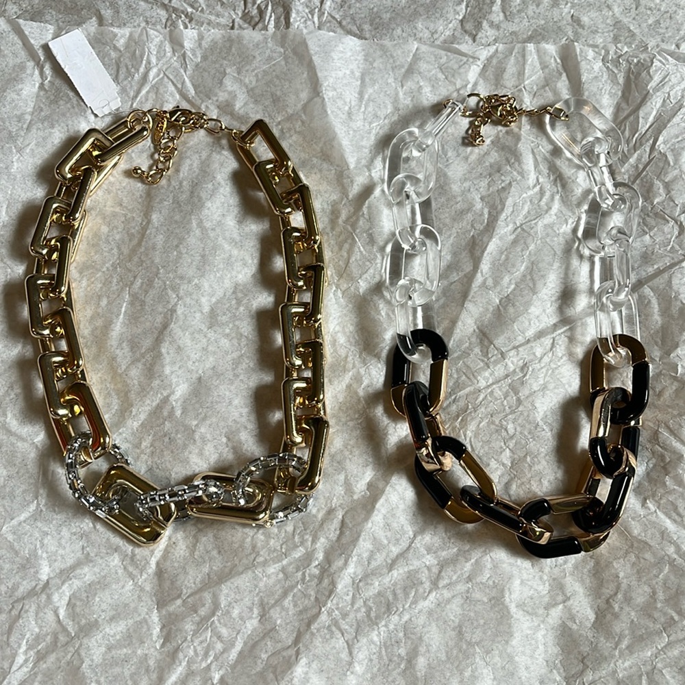 NWT Natasha chain necklaces
